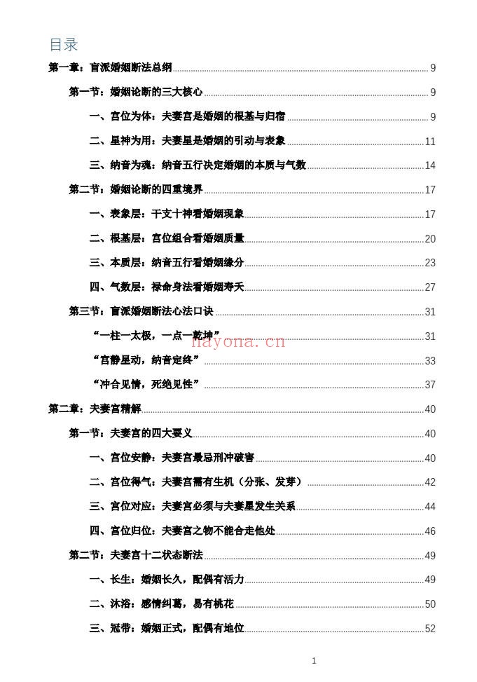 杨春波禄命法盲派婚姻断法精解228页PDF 盲派命理