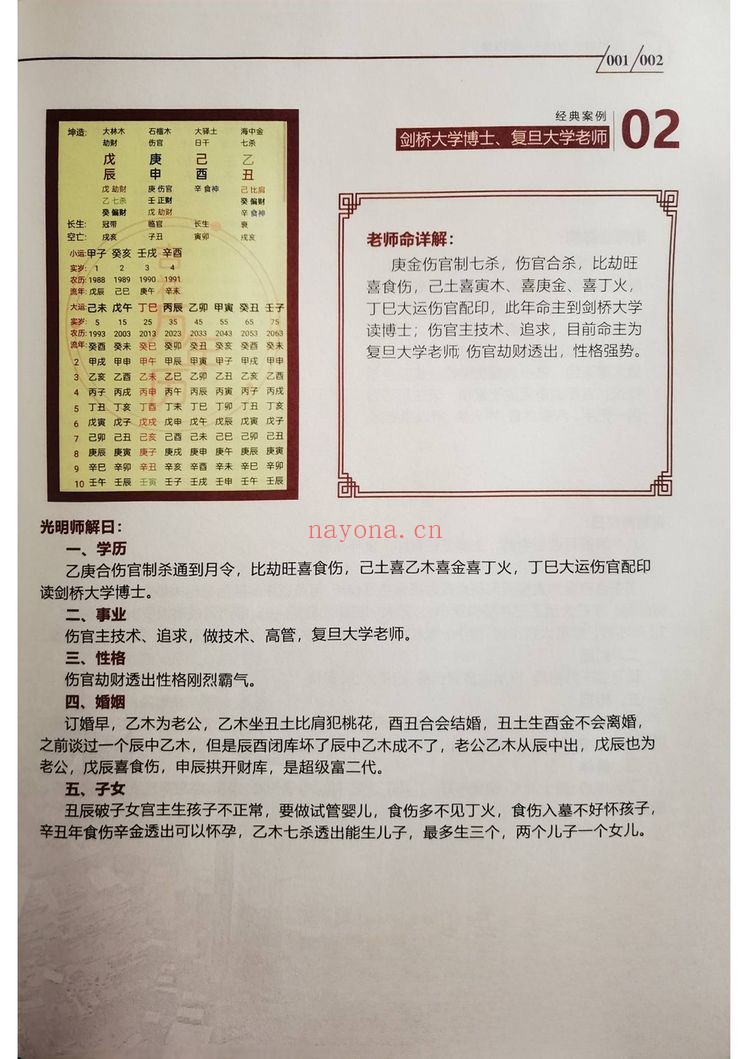 《夏光明真传八字 看职业 看婚姻 看学历》PDF电子书（212页）