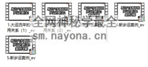 A2394易芯八字高级班——实战课（新）视频