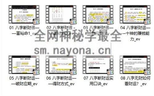 A2394易芯八字高级班——实战课（新）视频