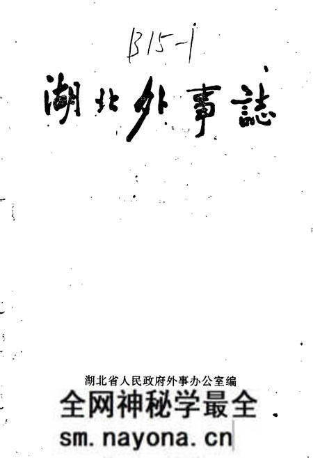 《湖北外事志》.pdf电子版_湖北省志预览图1
