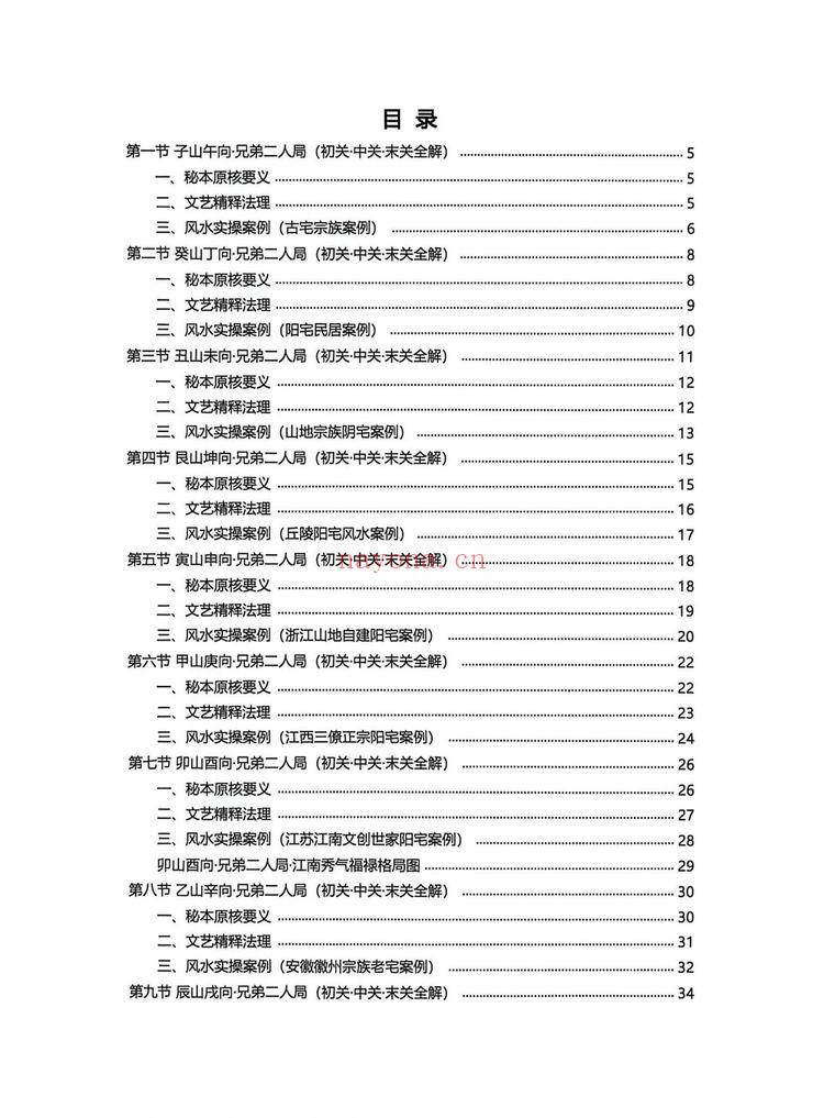 《杨公风水二十四山分房断》PDF电子书（187页）