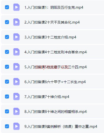 惟昕子平四柱八字初级课9集视频 八字入门