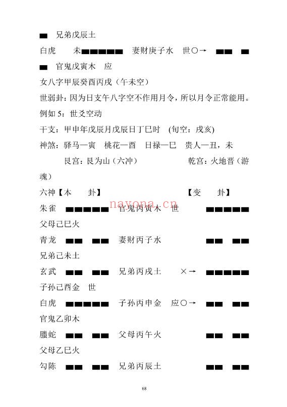 新派六爻预测学课堂笔记102页PDF 六爻教程