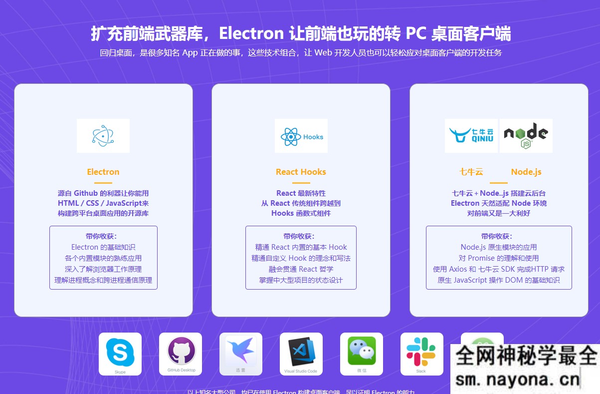 Electron+React+七牛云 实战跨平台桌面应用