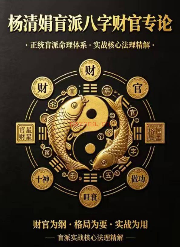 杨清娟盲派八字财官专论358页PDF 盲派命理