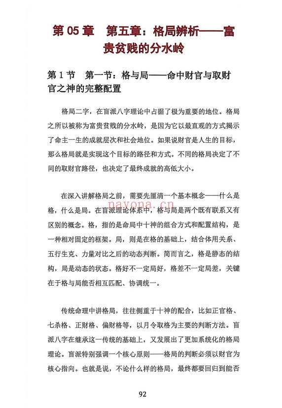 杨清娟盲派八字财官专论358页PDF 盲派命理
