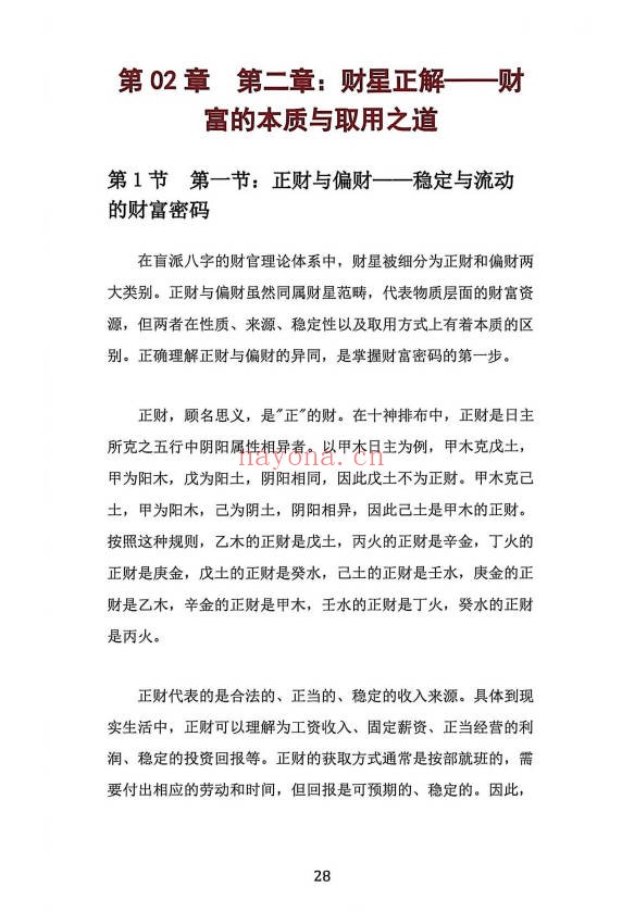 杨清娟盲派八字财官专论358页PDF 盲派命理