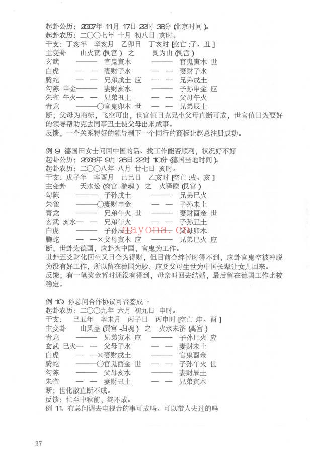 玩卦山人杨军盲派六爻真经136页PDF 六爻教程