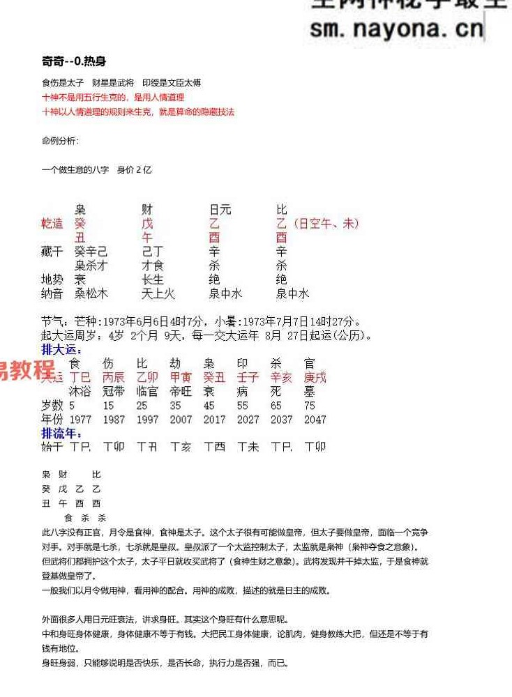 神k奇师2016年格局技法班+子平格局班 资料整理pdf