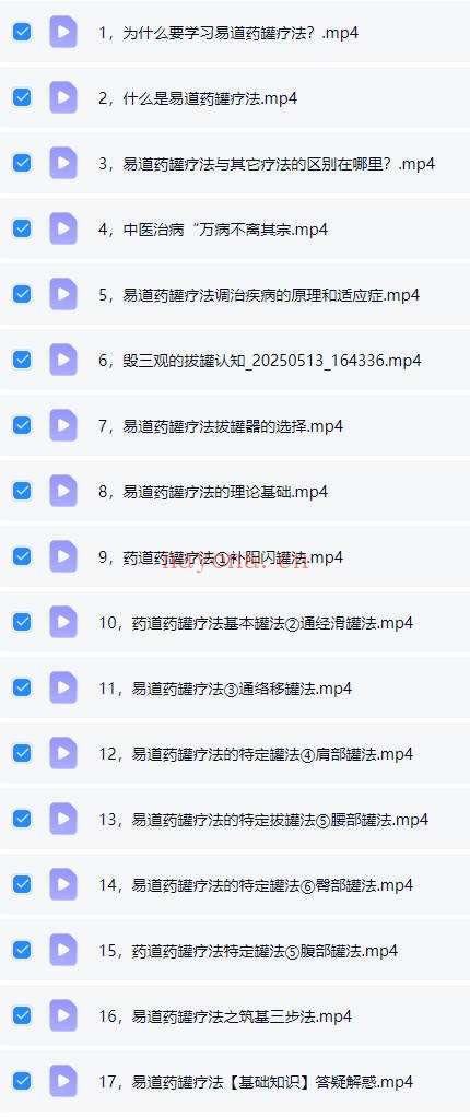 易道药罐疗法53集视频 中医外治法
