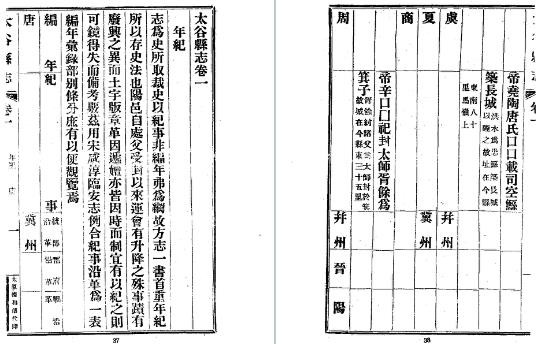 民国太谷县志(1-3册)