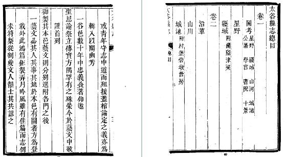 乾隆太谷县志（1-3册）