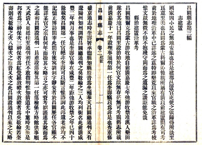 民国昌图县志(1-2册)