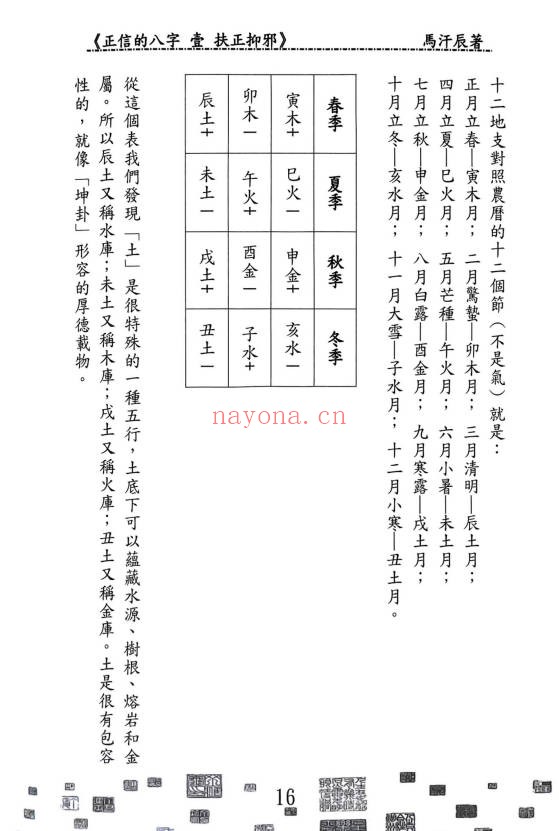 马汗辰正信的八字一扶正抑邪268页PDF 八字教程