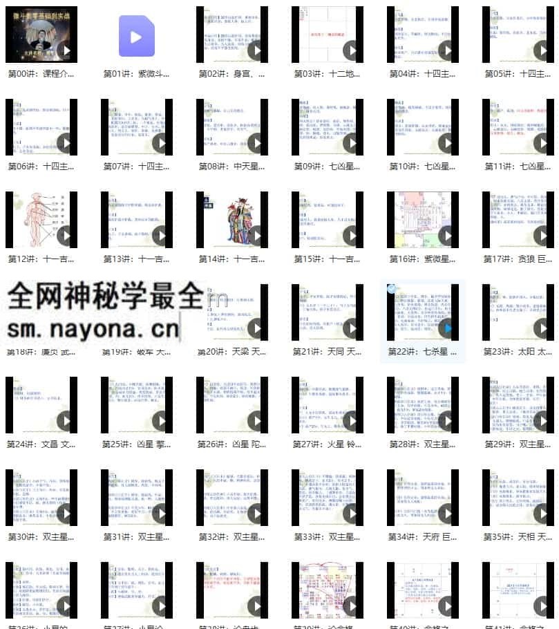 郭子谊紫微斗数零基础到实战应用48集视频