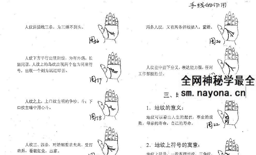 陈梦妃《手相速断课堂教案》44页 双面
