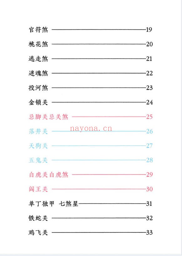小儿关煞详解阴斗阳斗全书三十关七十二煞124页PDF