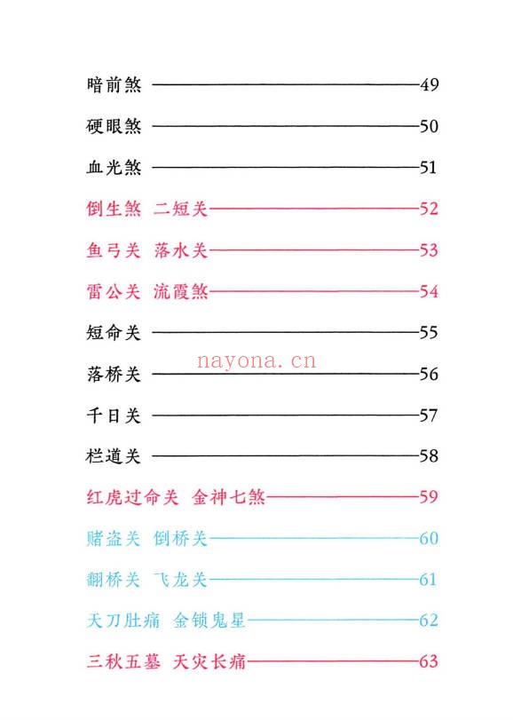 小儿关煞详解阴斗阳斗全书三十关七十二煞124页PDF