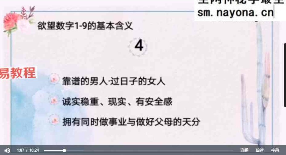 《姓名密码》，姓名价值百万的秘密 8集视频课