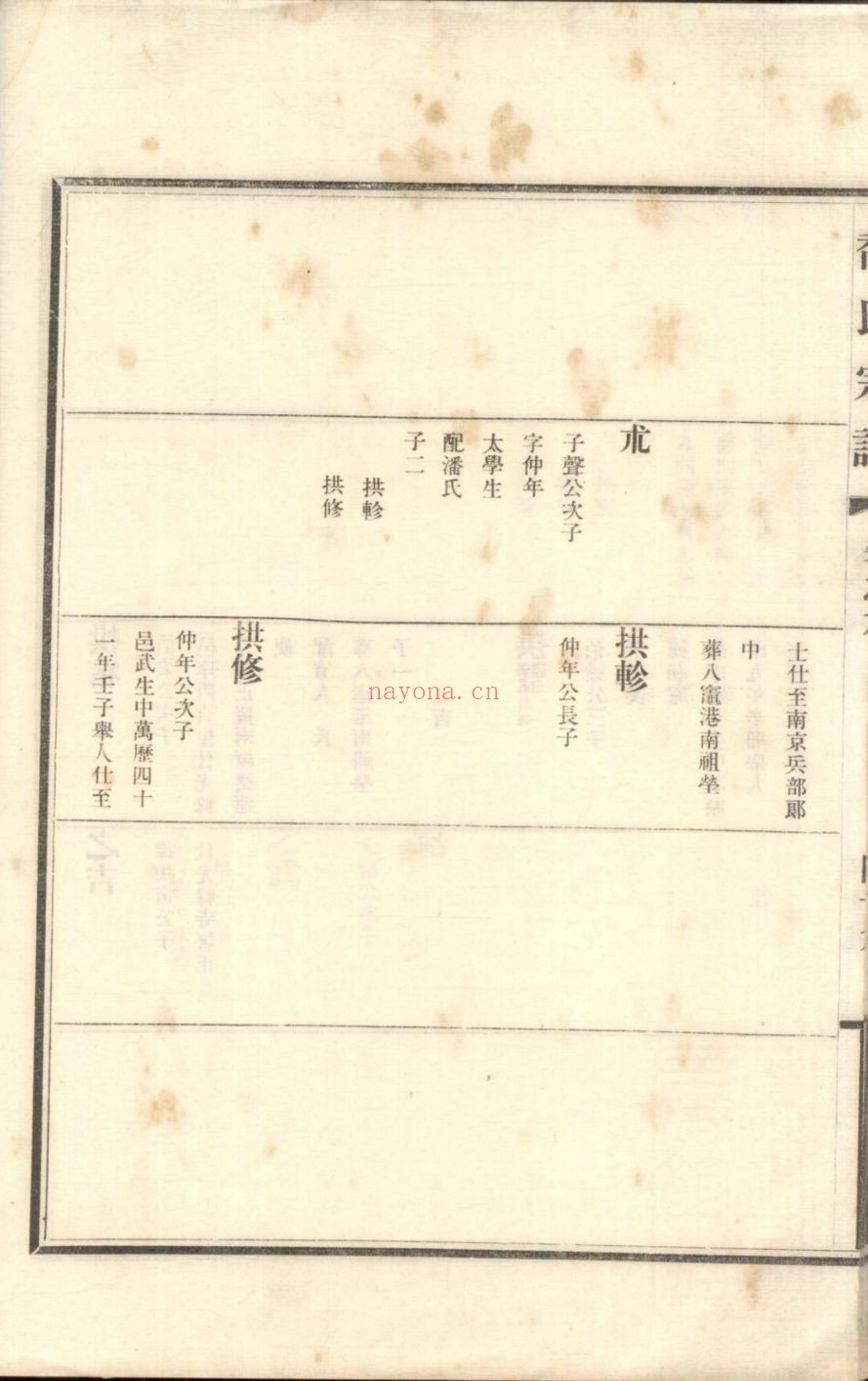 乔氏宗谱族谱