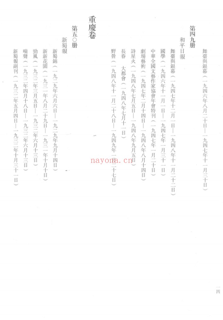 民国时期报纸文艺副刊汇编第一编(共79册)PDF电子版 百度网盘