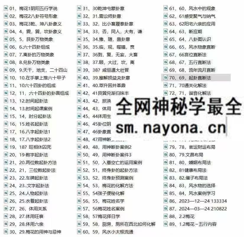 隽宁老师 梅花视频课程 89集