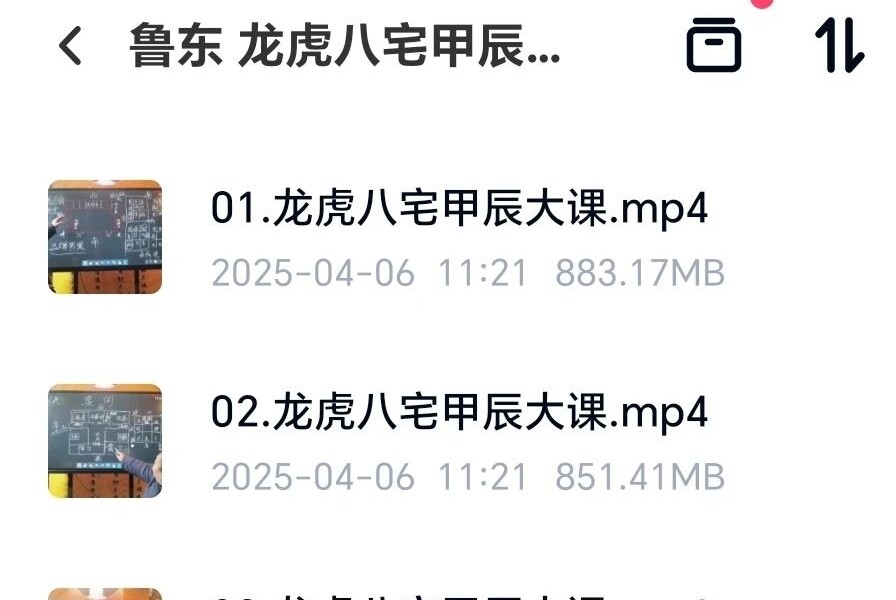 鲁东 敏真龙虎八宅甲辰大课 10集视频