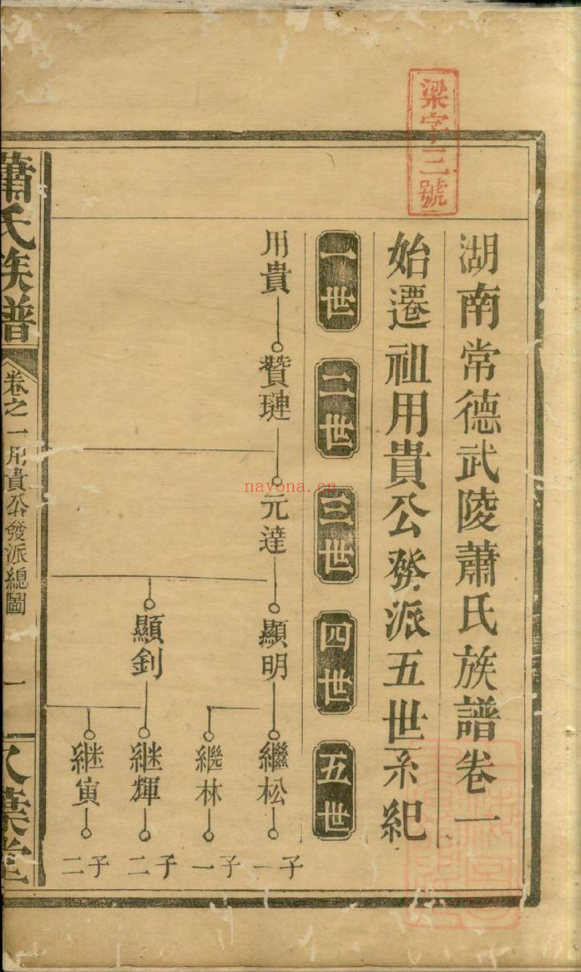 萧氏宗谱族谱