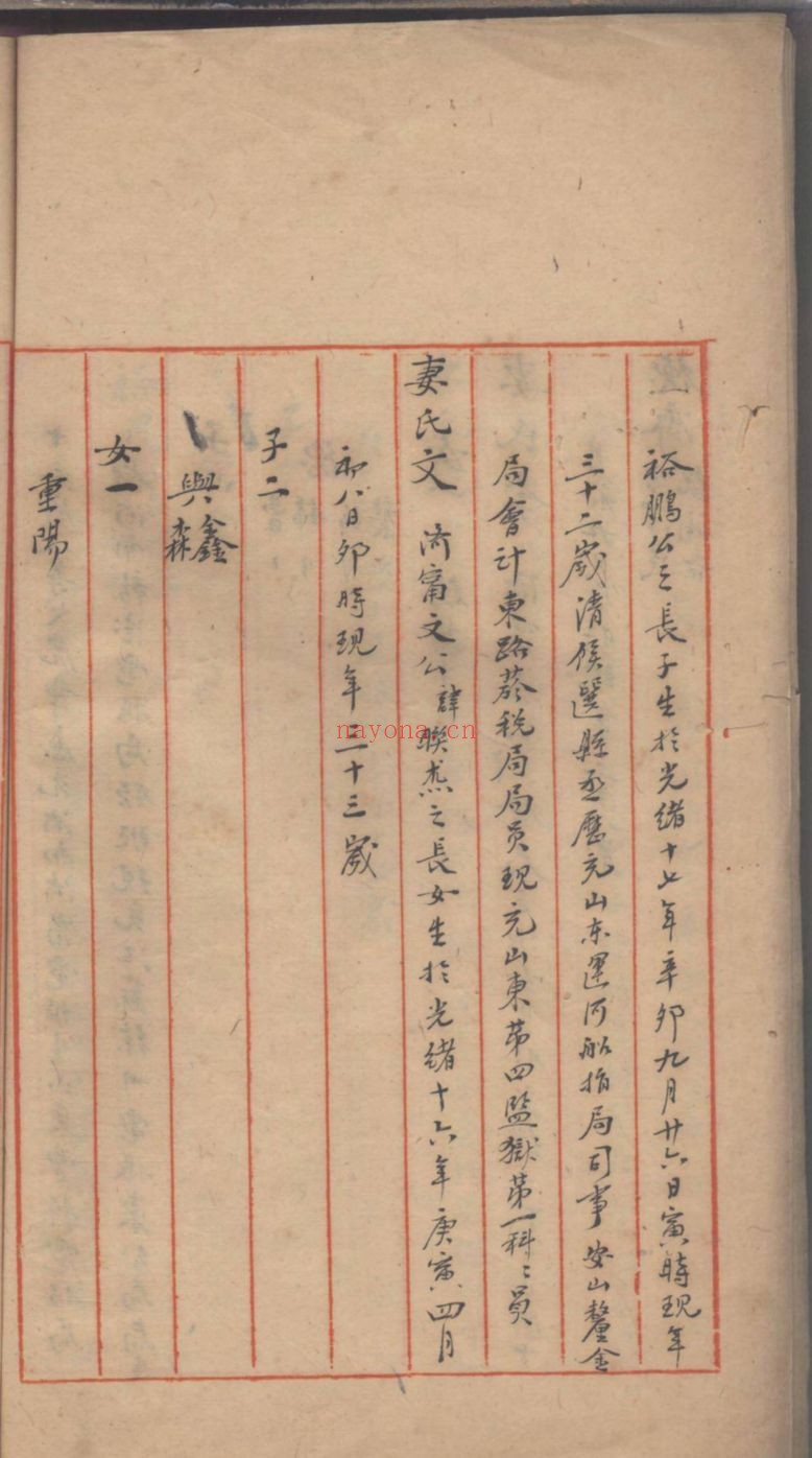 席氏宗谱族谱
