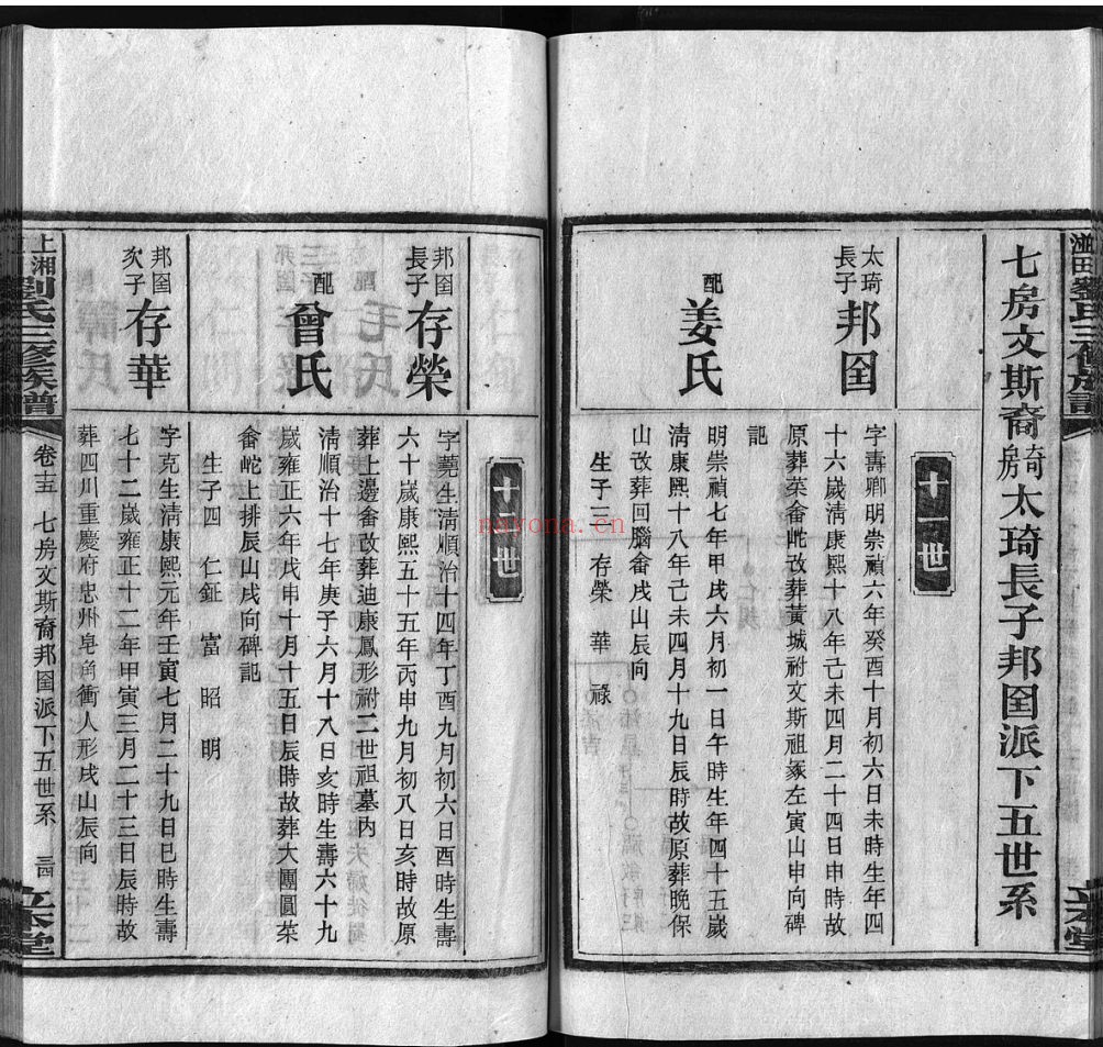 上湘湴田刘氏三修族谱（犹他州藏湖南省图书馆藏本）共85册