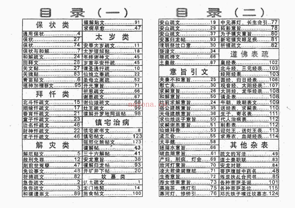 《道用解灾文疏选编》9
