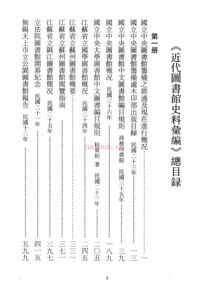 近代图书馆史料汇编(共40册)PDF电子版 百度网盘