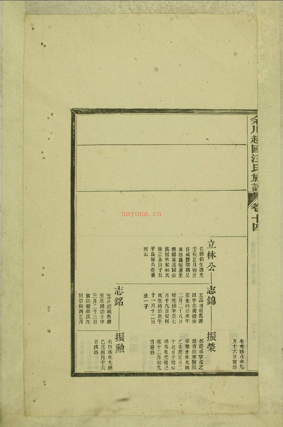汪氏宗谱族谱