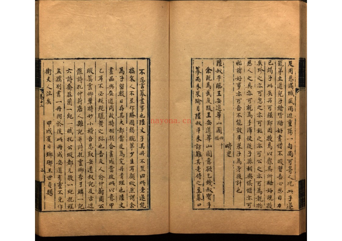 书画题跋记十二卷续记十二卷