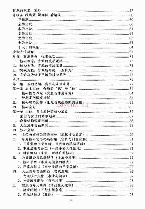 杨清娟顶级命理家里家外盲派断命唯重做功214页PDF