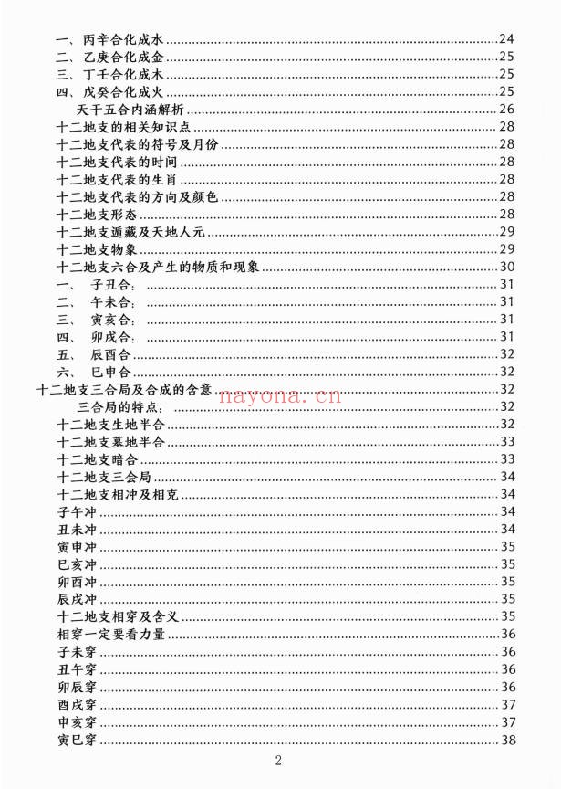 杨清娟顶级命理家里家外盲派断命唯重做功214页PDF