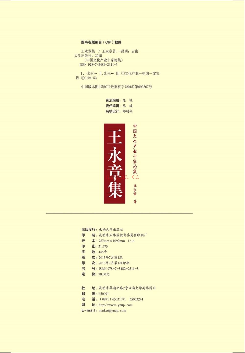 中国文化产业十家论集