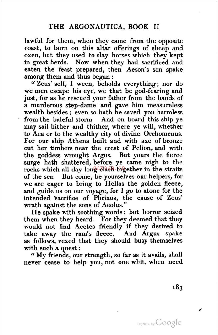 洛布古典丛书《The Loeb Classical Library》第1集