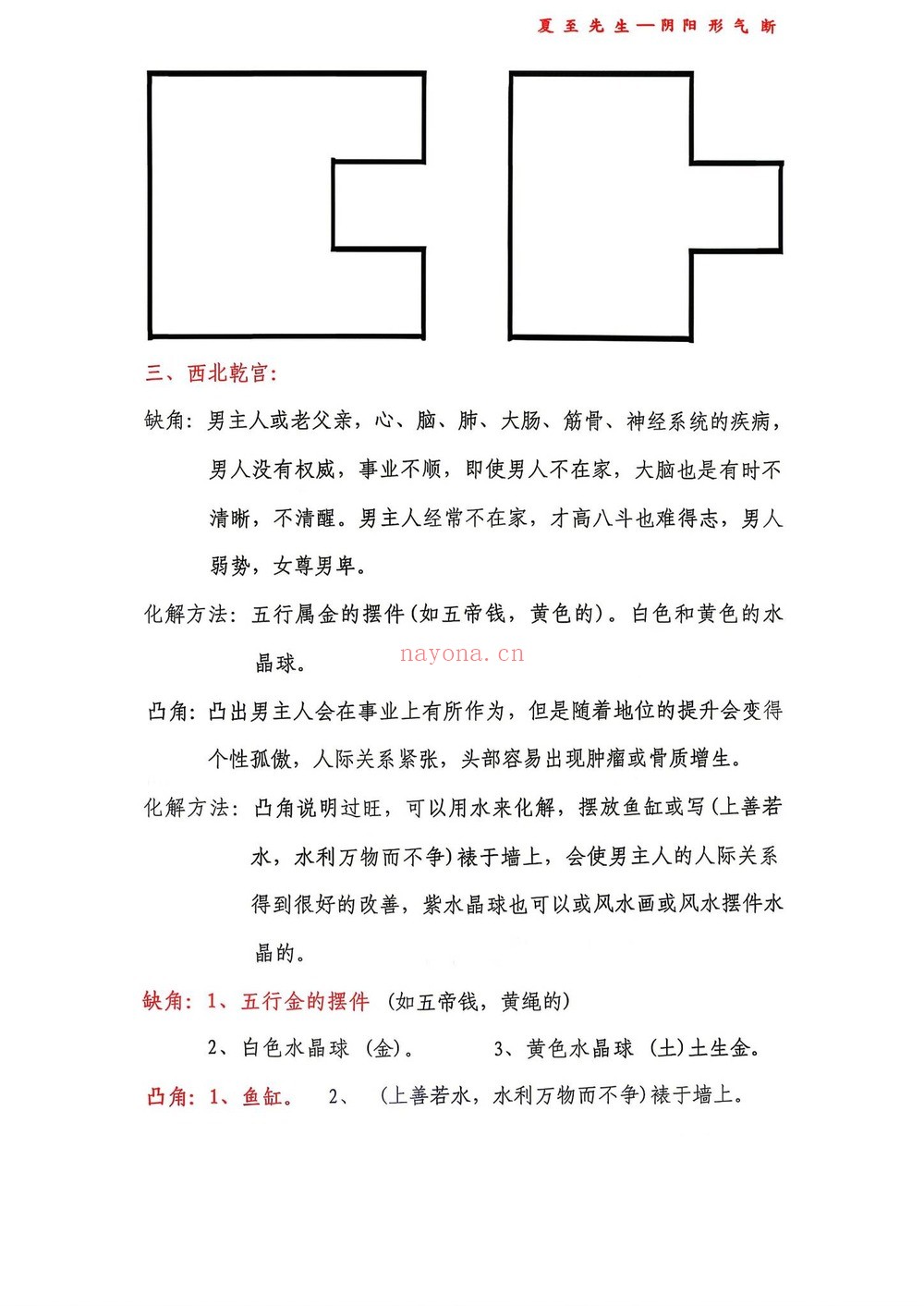 丙午年《丙午年 夏至先生阴阳形气断 房屋缺角和凸角的问题与化解》（视频9集+文档）