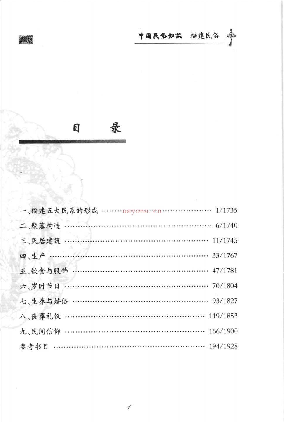 中国民俗知识丛书