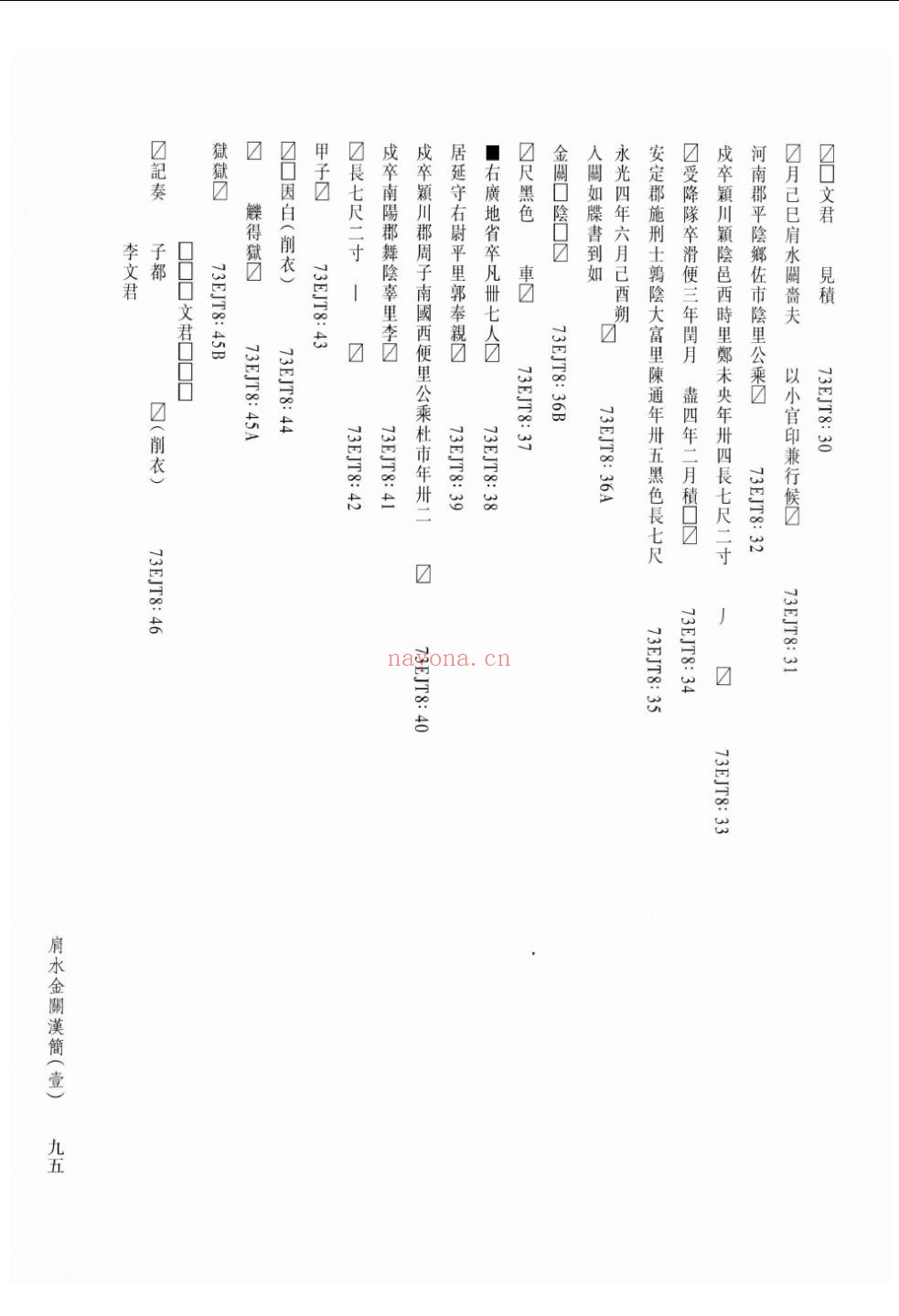 肩水金关汉简（壹）
