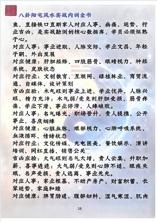 八卦阳宅实战风水内训全书归途173页PDF 阳宅风水