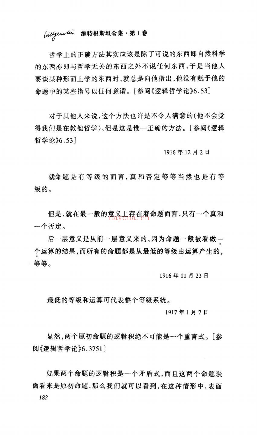 维特根斯坦全集