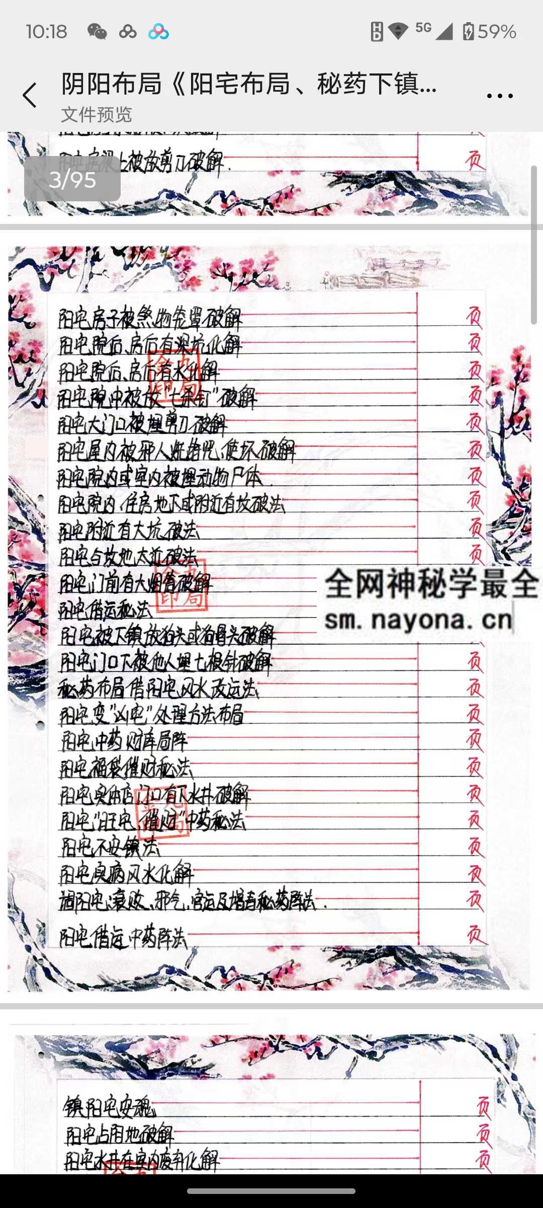 金九局古法破解 阴阳布 秘药下镇破解 手稿95页 pdf