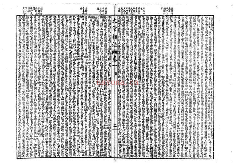《大清相法》PDF电子书（65页）