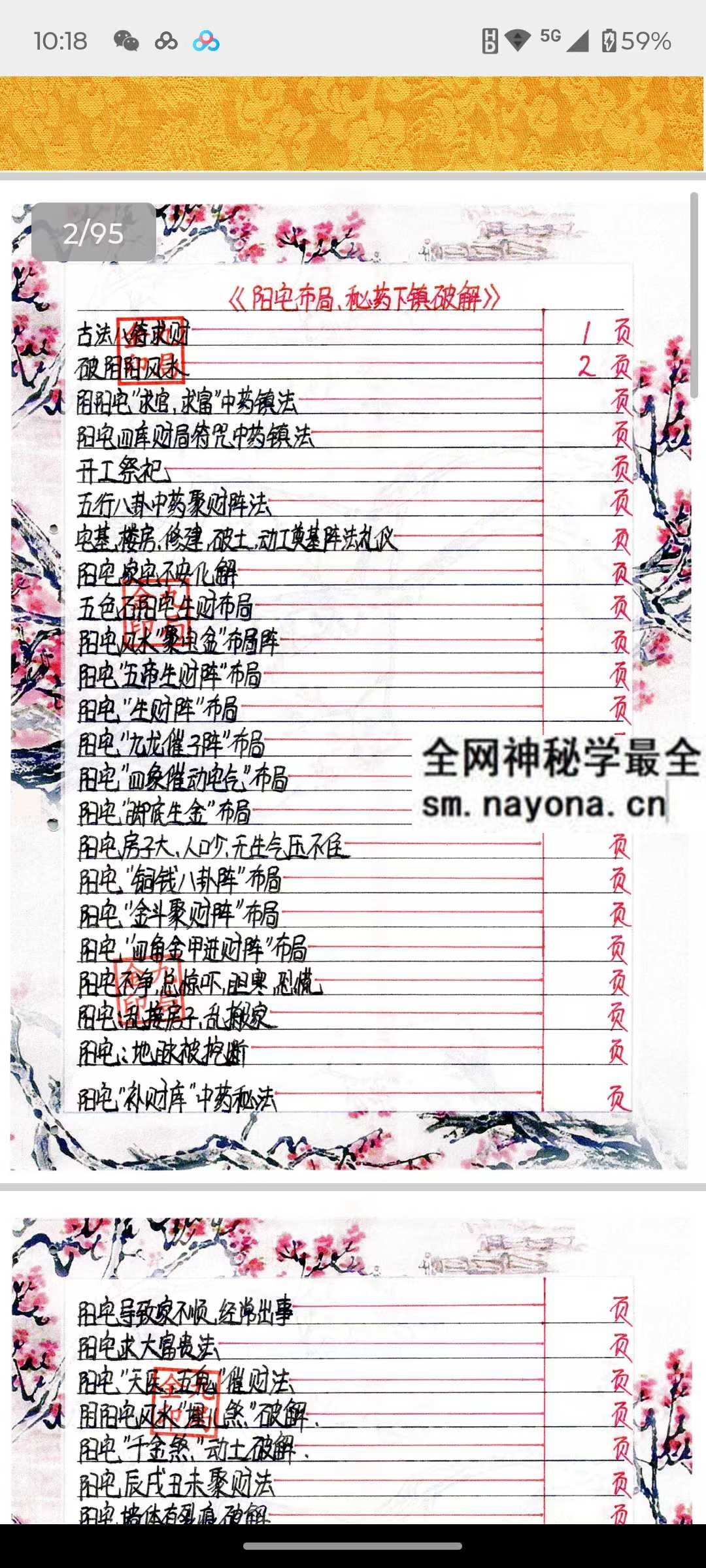 金九局古法破解 阴阳布 秘药下镇破解 手稿95页 pdf