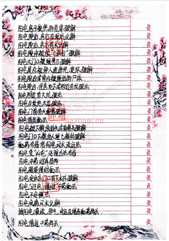 金九局阴阳布局阳宅布局秘药下镇破解95页PDF