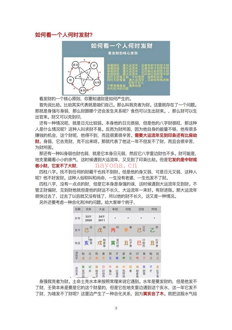 《九龙道长详细版八字必备课程笔记》PDF电子书（197页）