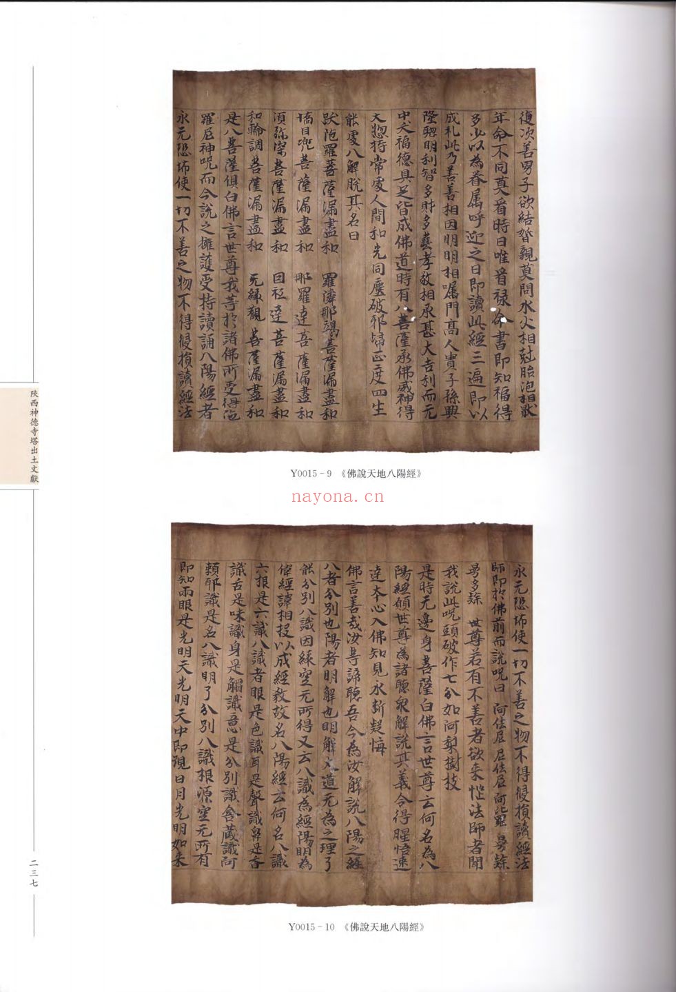 陕西神德寺塔出土文献